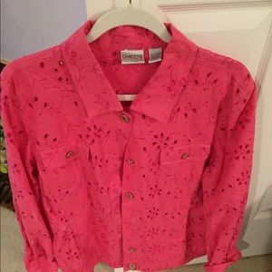 Chicos pink jacket, brand new and never worn.