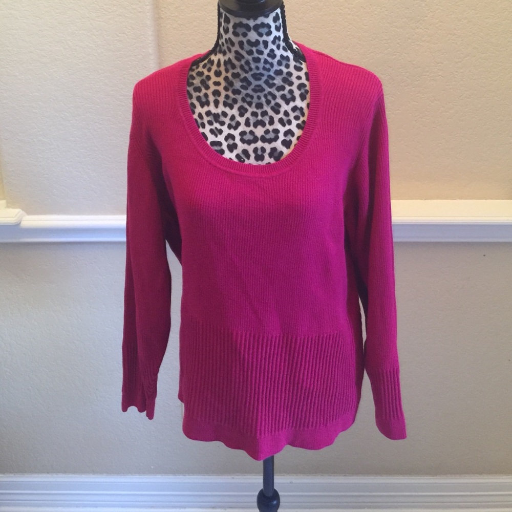 Fuchsia pink sweater