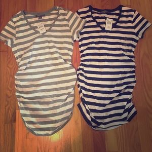 Two A Pea in the Pod Maternity T-Shirts NWT