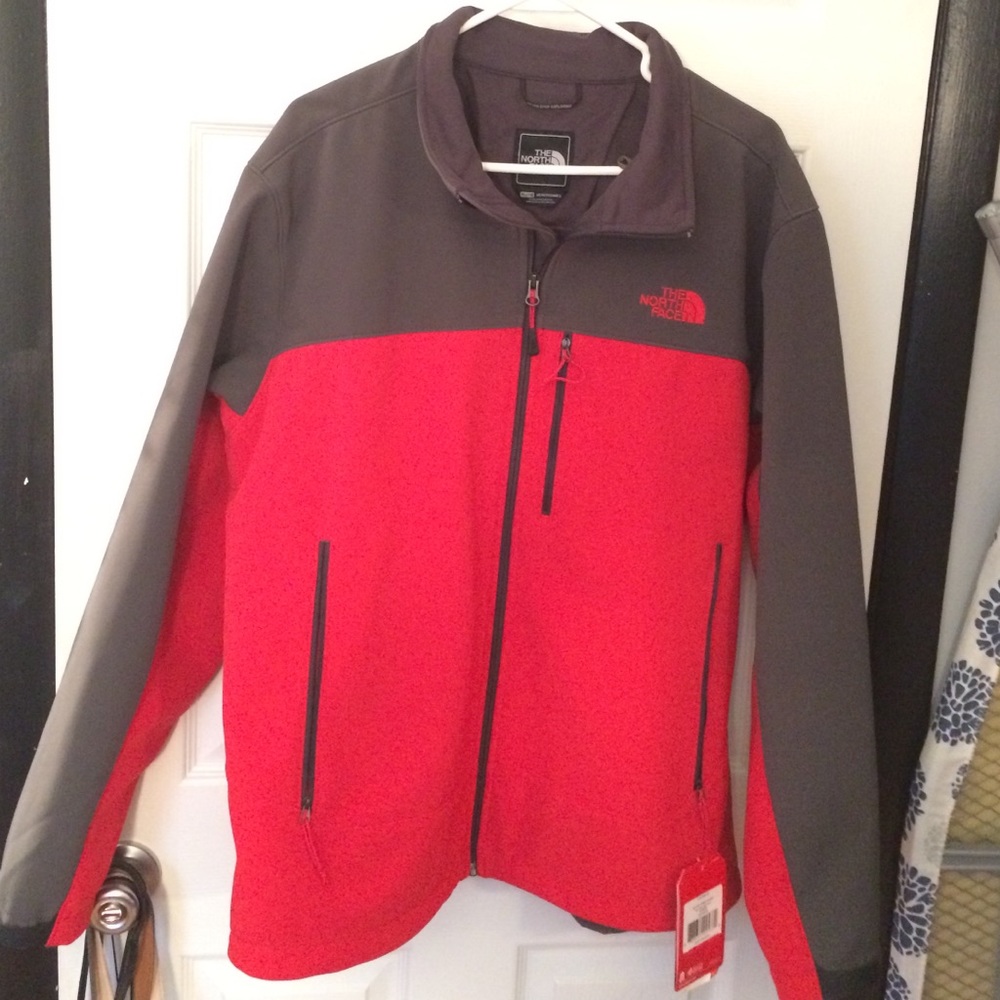 Men's, XL Red and Grey Northface