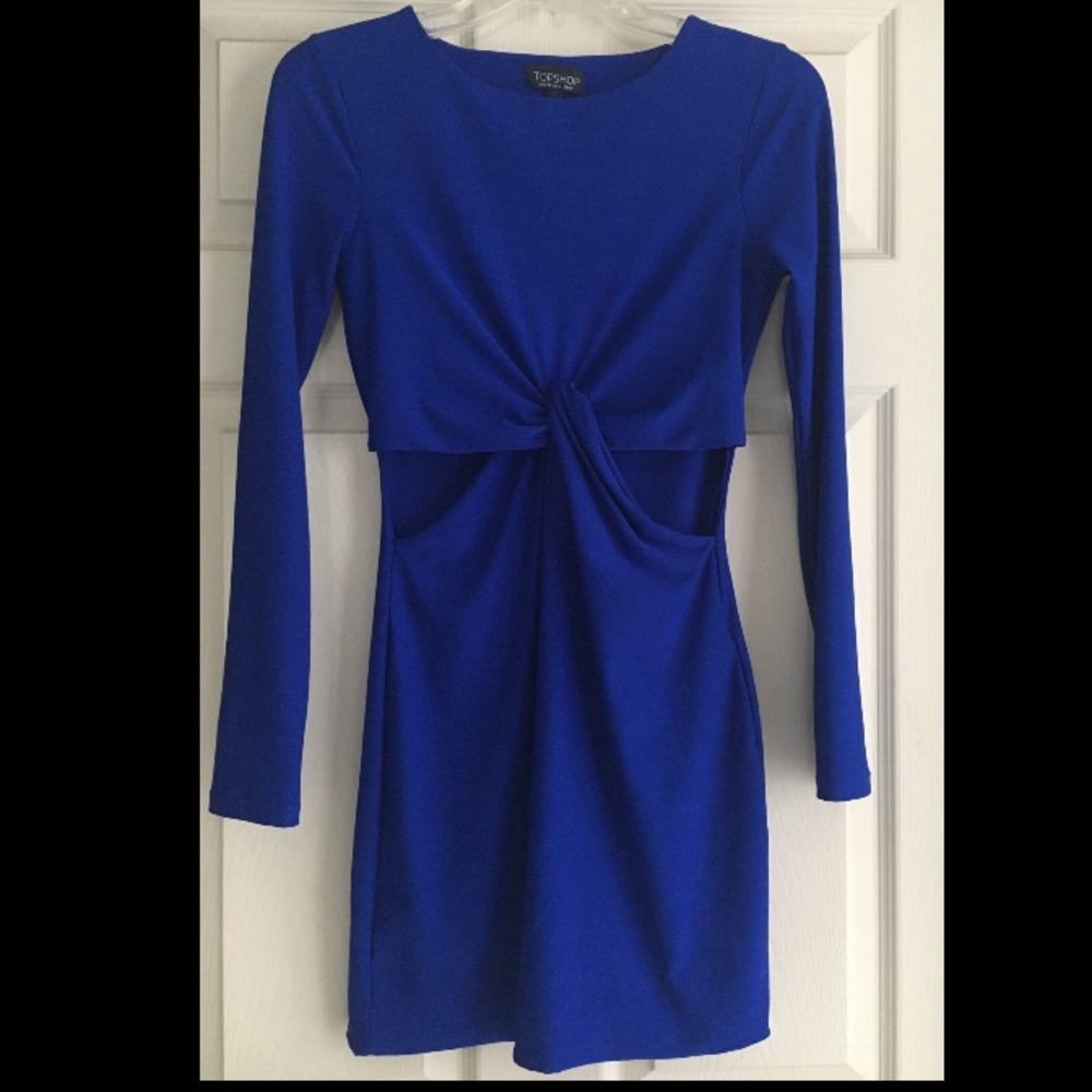 Royal blue Topshop dress