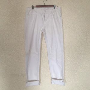All white Seven for Mankind jeans