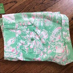 Lilly Pulitzer Barclay shorts beach bash sz 4 nwt