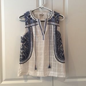 Lucky Brand Embroidered Blouse