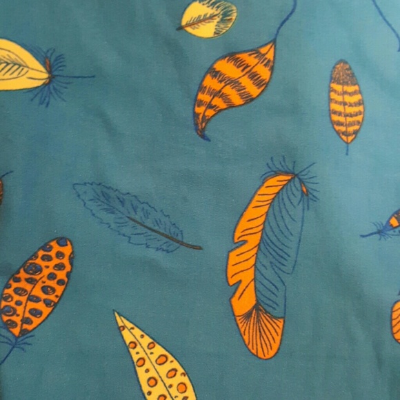 Lularoe OS leggings, unicorn feather print! - Picture 2 of 3