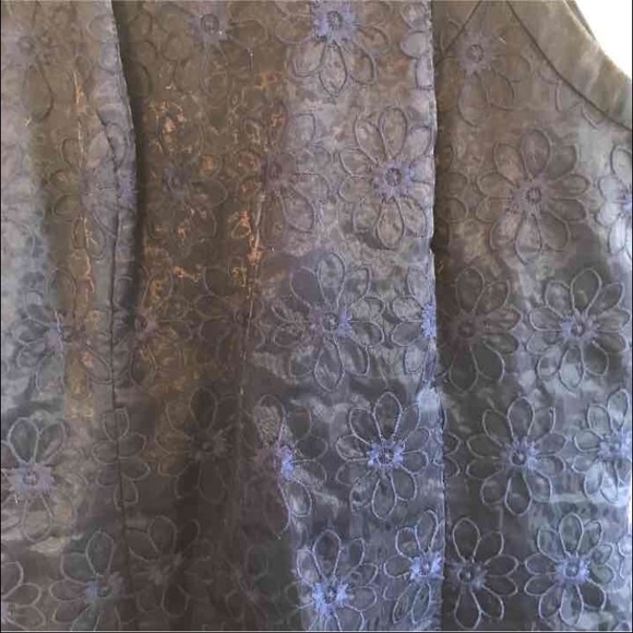 Lilly Pulitzer sample! Sz 4 navy dress floral - Picture 4 of 4