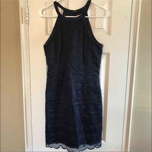 Lilly Pulitzer sample! Sz 4 navy dress floral