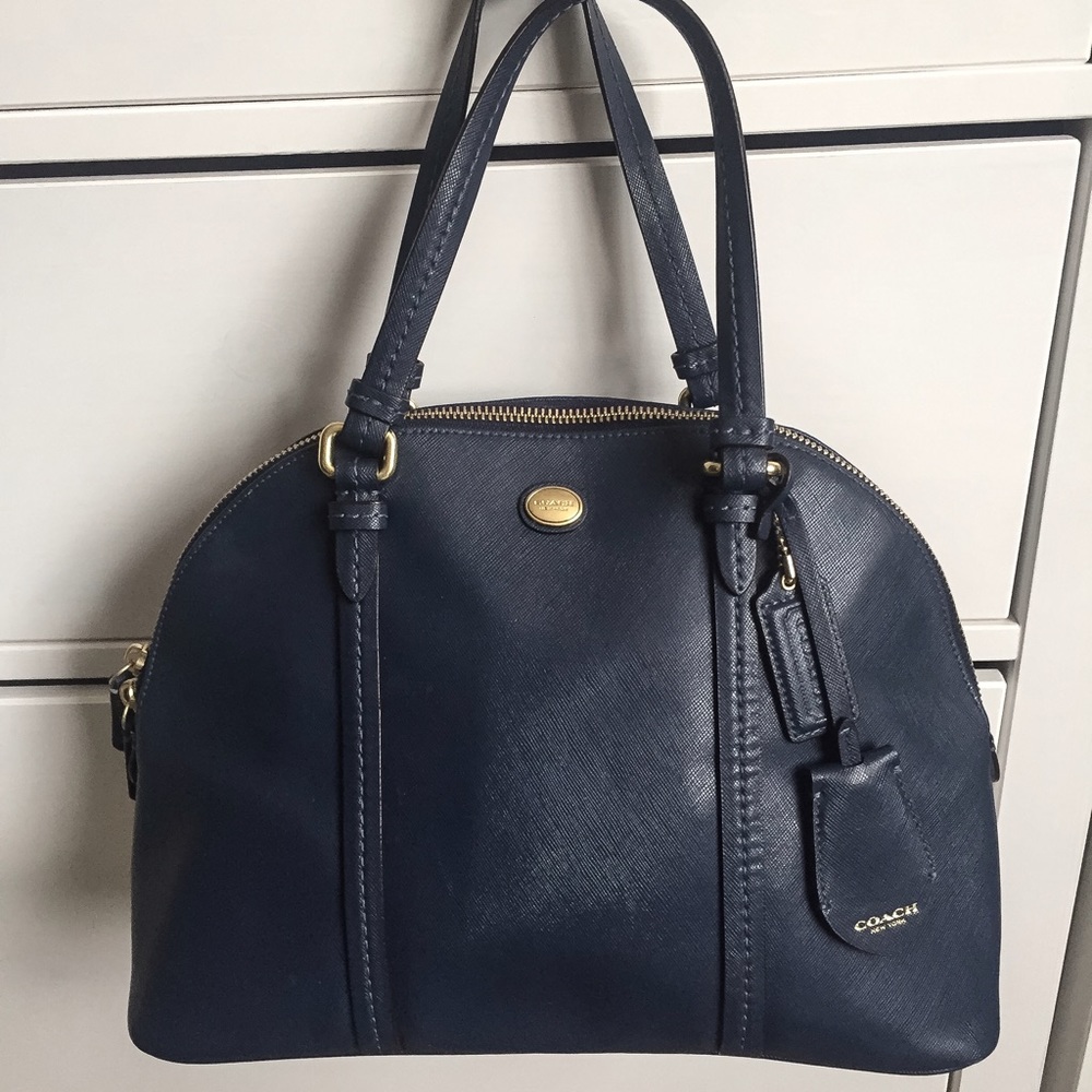 Leather Coach Peyton Cora Bag