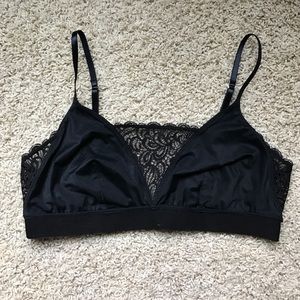 Never worn black bralette size M