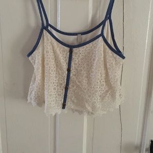 Lace crop top