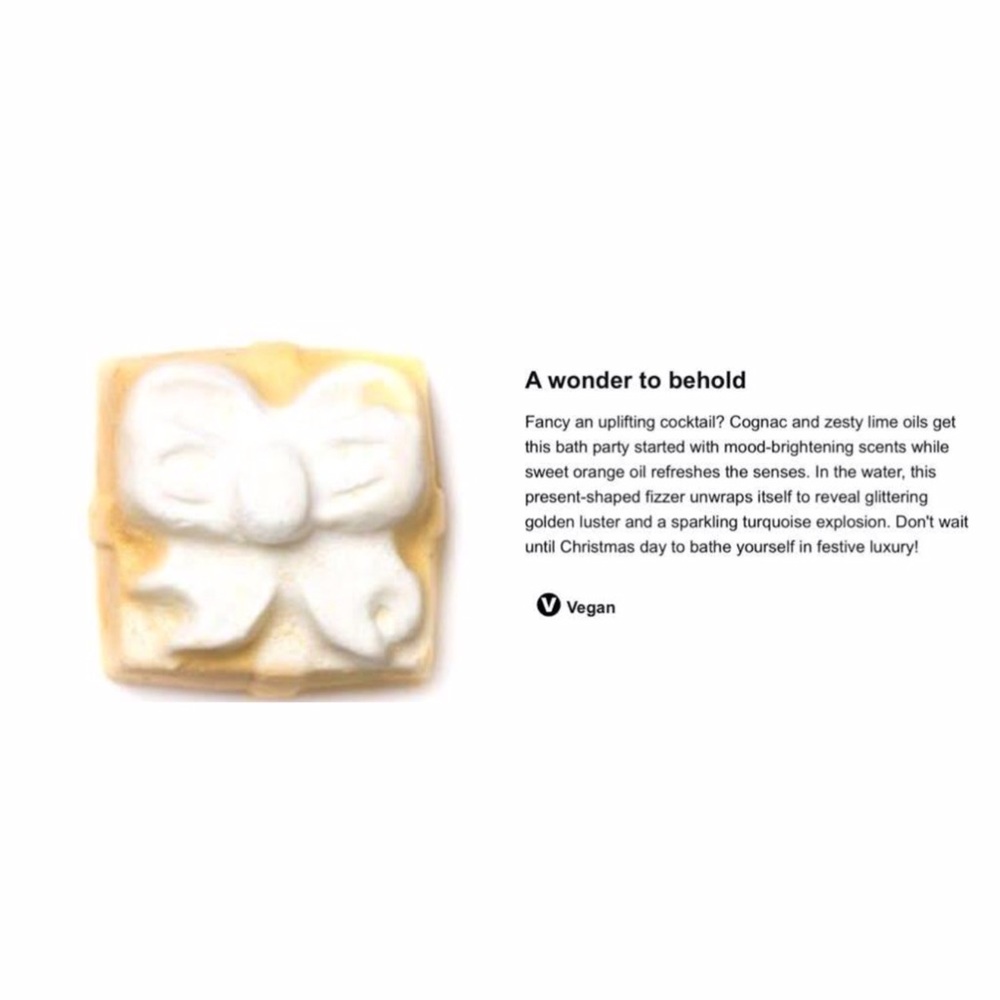 Lush Golden Wonder bath bomb seasonal