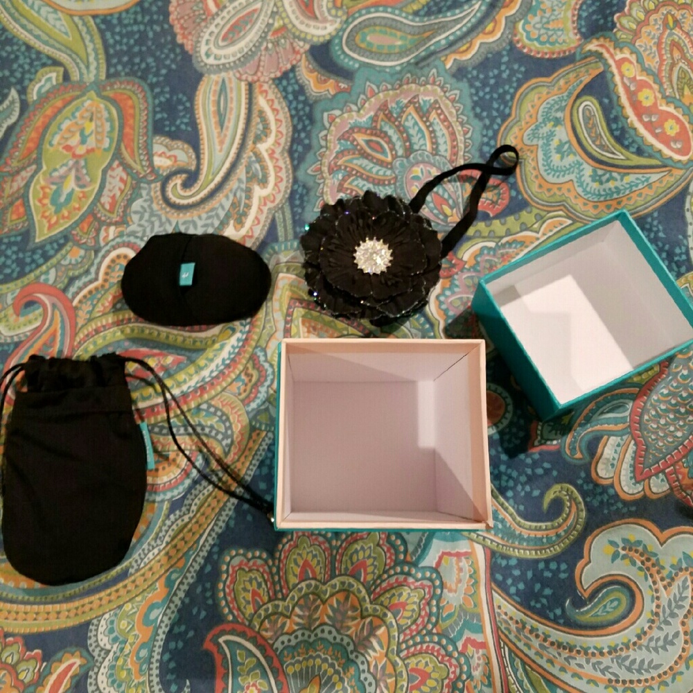 Tieks box, black flower & 2 bags