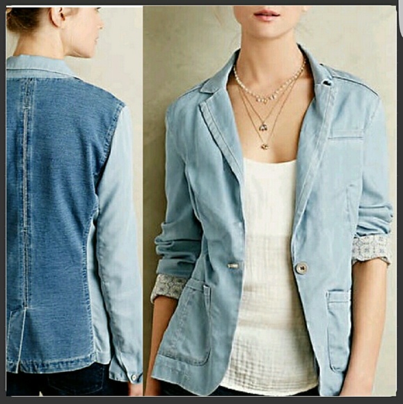 Anthropologie Jackets & Blazers - ❤[Anthro] Pilcro and the Letterpress Denim Blazer