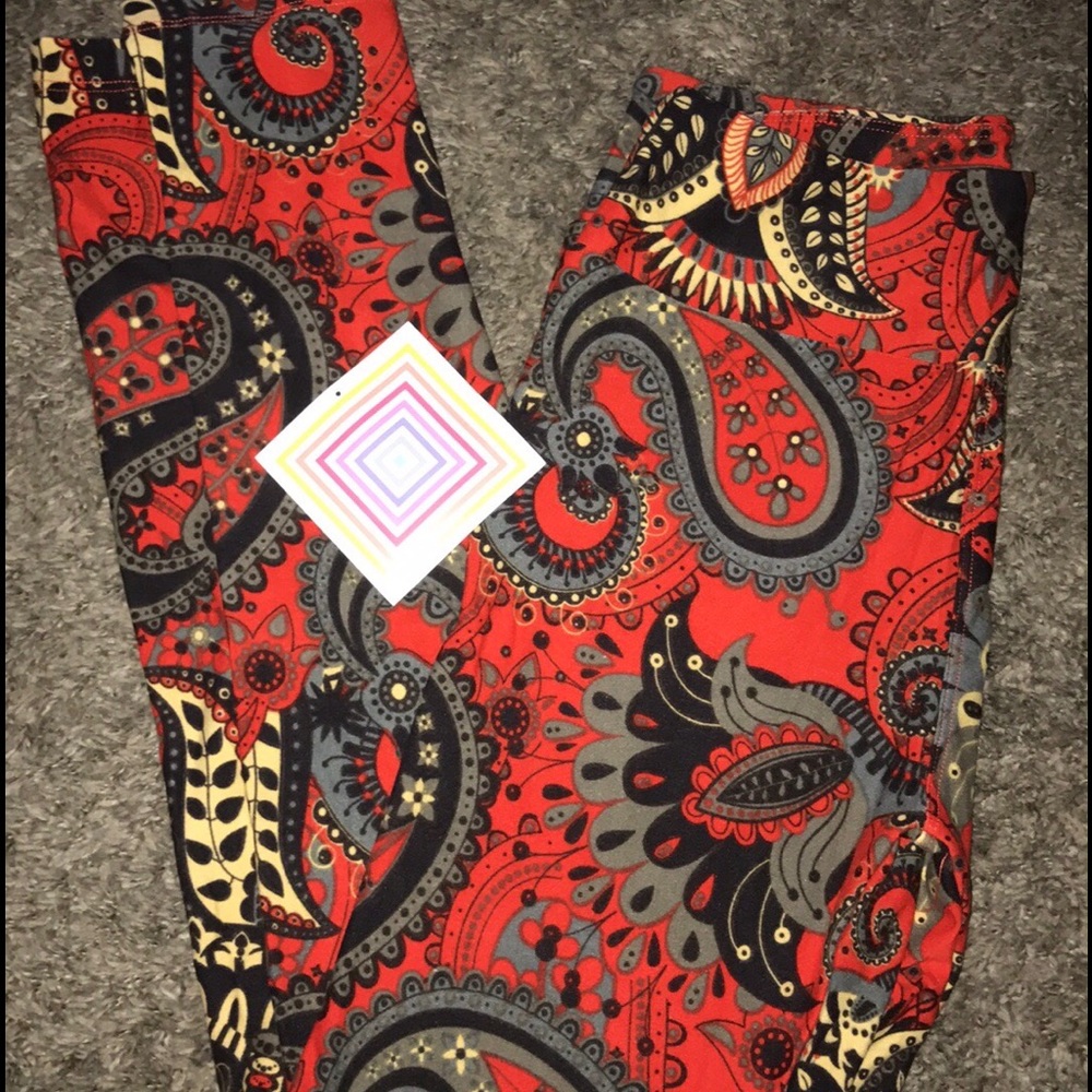 NWT OS Lularoe unicorn legging paisley HTF