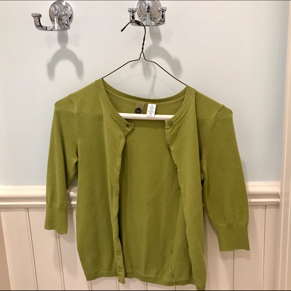 BP green cardigan