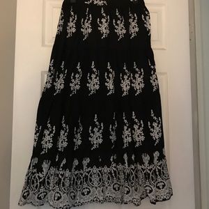 Black and white skirt