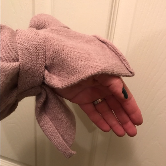 LAST DAY! 2 Left❗️5🌟Bell Tie Sleeve Mauve Sweater - Picture 7 of 7