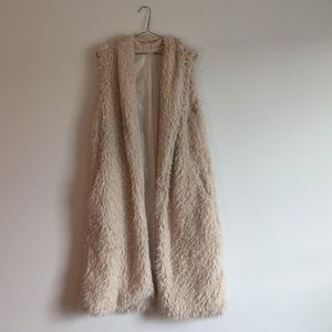 Faux shearling Vest