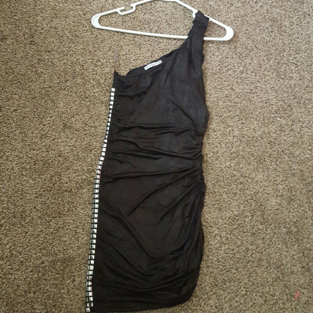 Black mini dress