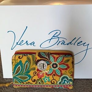 Vera Bradley Provincial Turn Lock Wallet