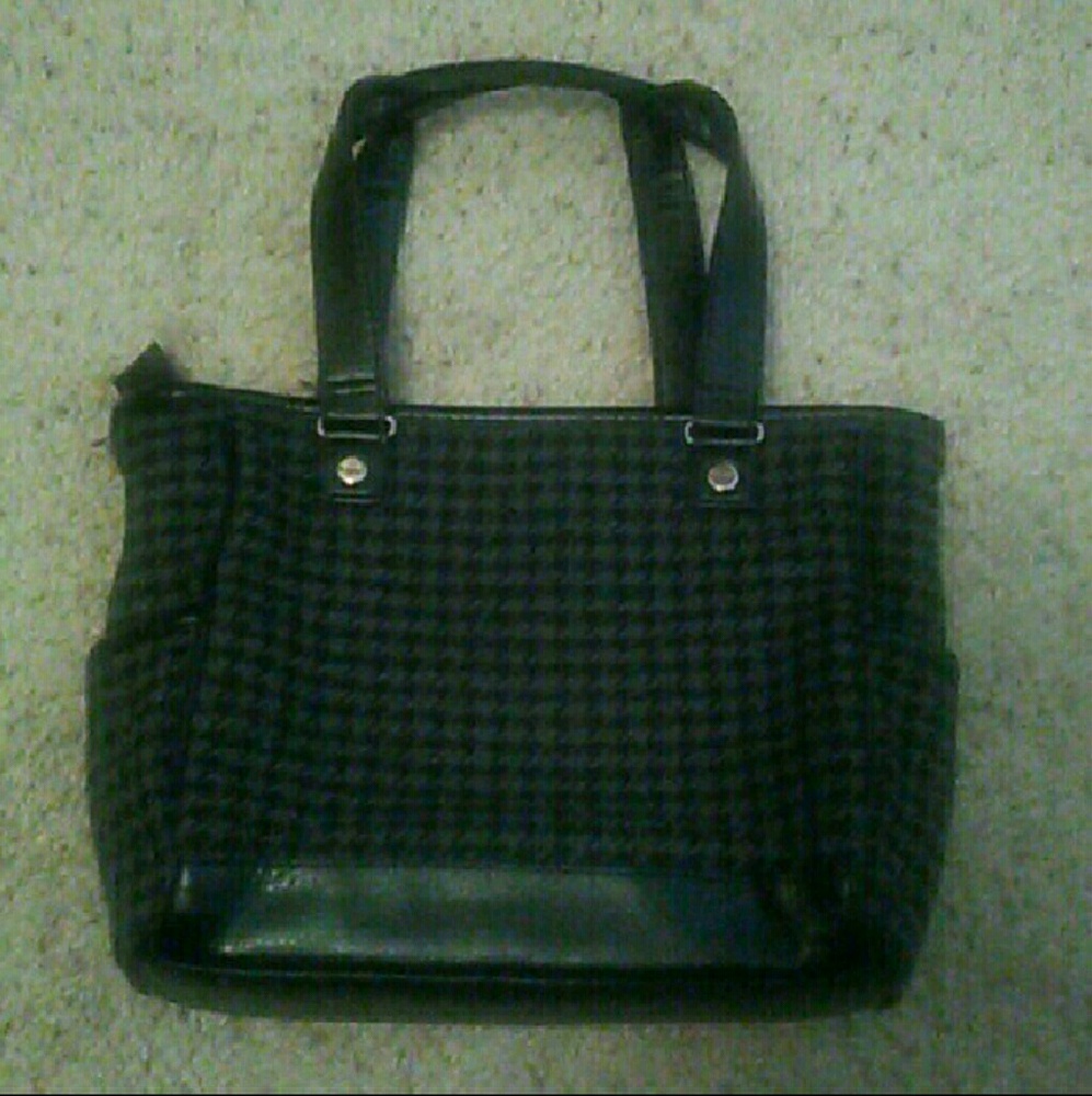 Thirty-One Houndstooth Mini Cindy Tote