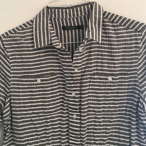 Cute women's half button down