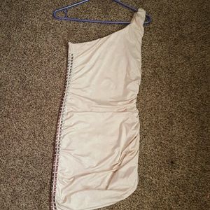 Cream color mini dress