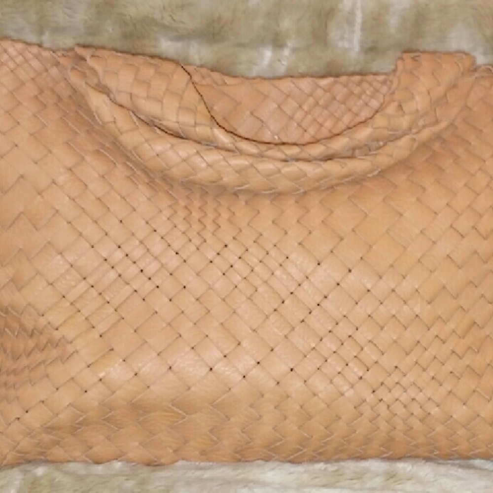 FALORNI LE BORSE by FALOR F368 Camel Woven Leather