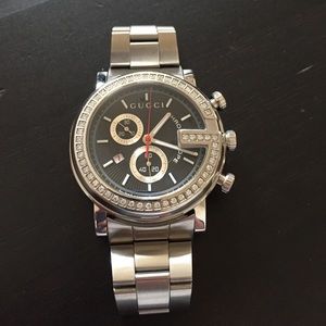 Authentic Gucci G-Chrome Diamond watch