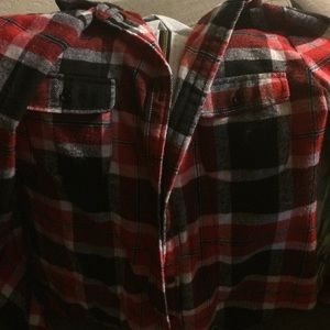 Plaid hoodie sweater