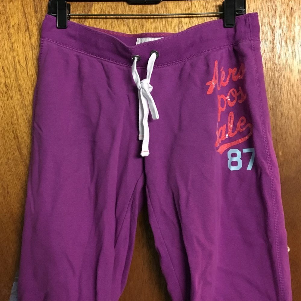 Aeropostale Purple Sweats M Cropped