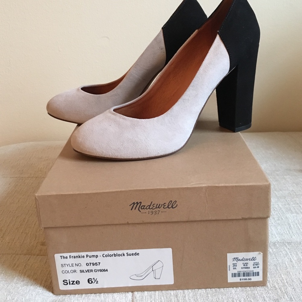 Madewell suede pumps
