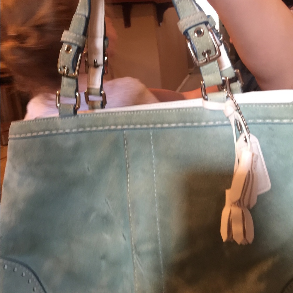 Vintage Coach Suede Purse