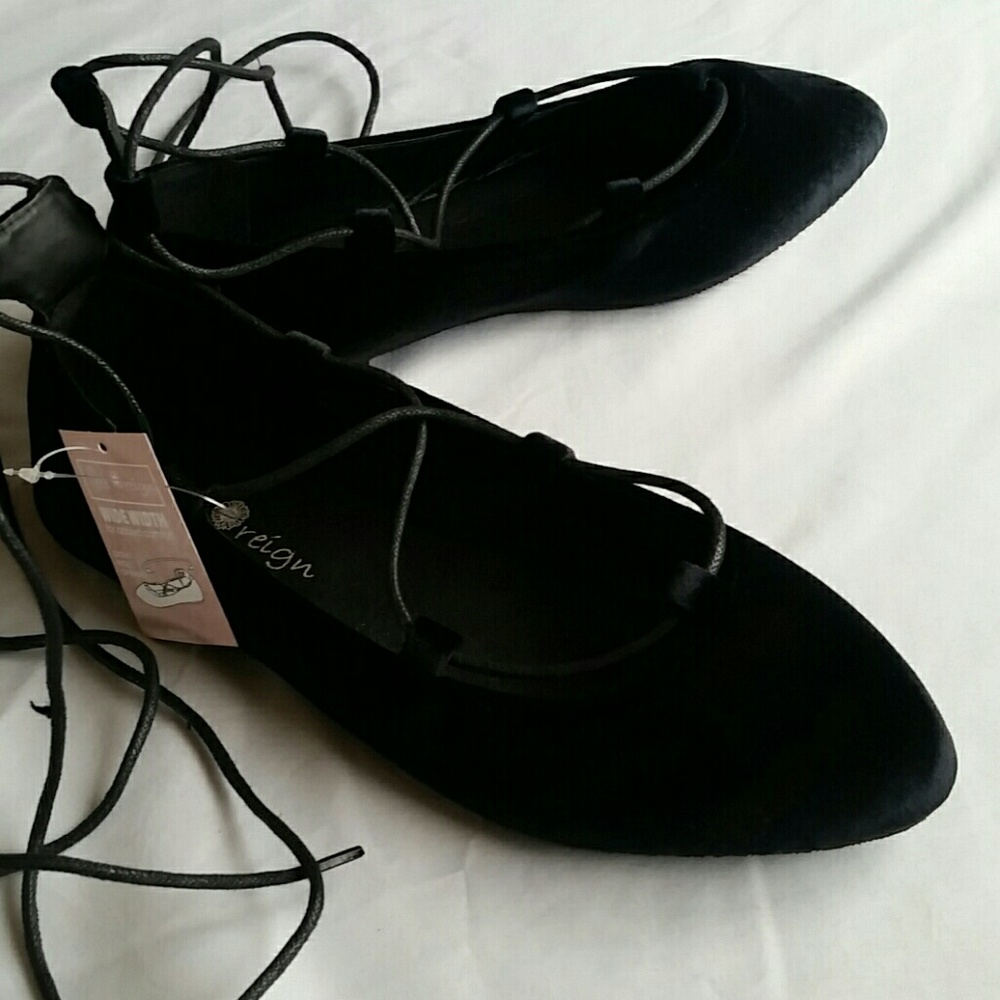 New WW Lace up Ballet Flats