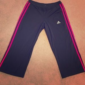 Adidas, cropped workout pants