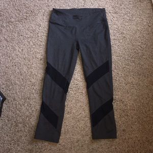 Grey with mesh leggings