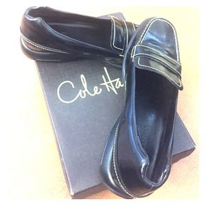 Pristine Cole Haan black loafers / Nike air sole