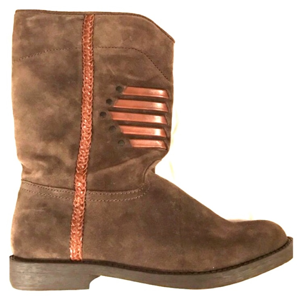 Calvin Klein Leather & Suede Boots