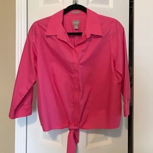 Chico's spring/summer button down shirt. EUC.