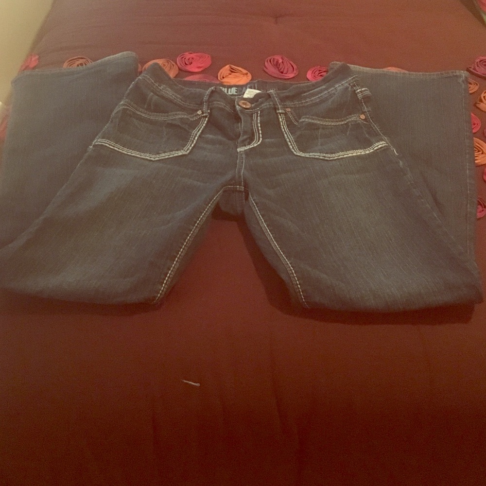 Blue Cast Boot Cut Denim Jeans
