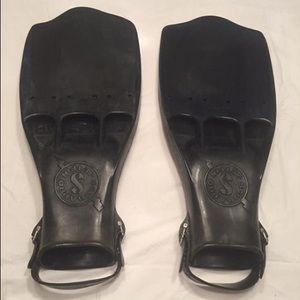 Black Scuba Pro Jet Fins. Men's size XL