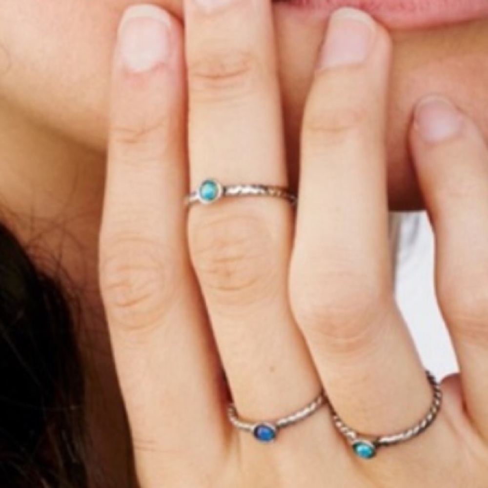 ⚡️Sale Before Sunrise Opal Stacking Rings
