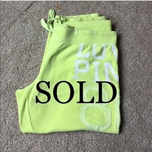 🌟$4 Special VS PINK Yellow Crop Sweats