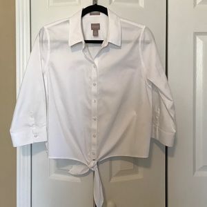 Chico's spring/summer bottom down shirt. EUC