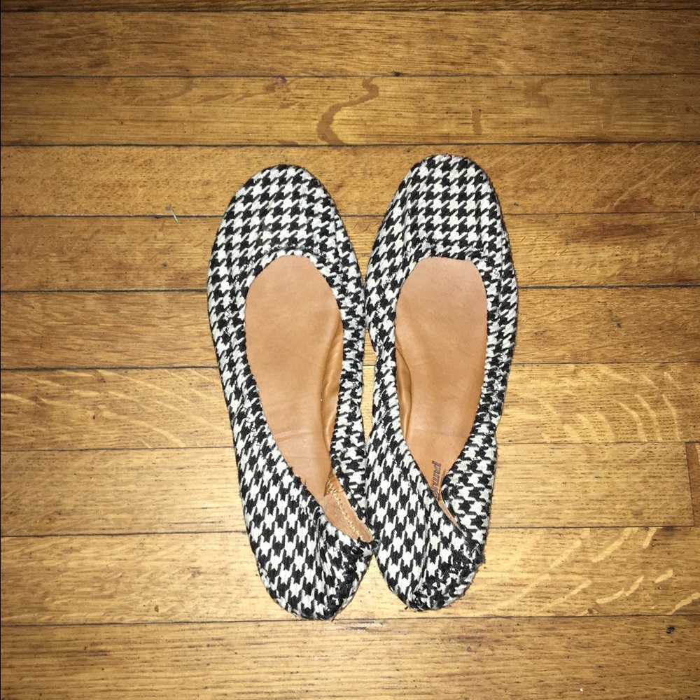 Lucky Brand ! Houndstooth pattered flats