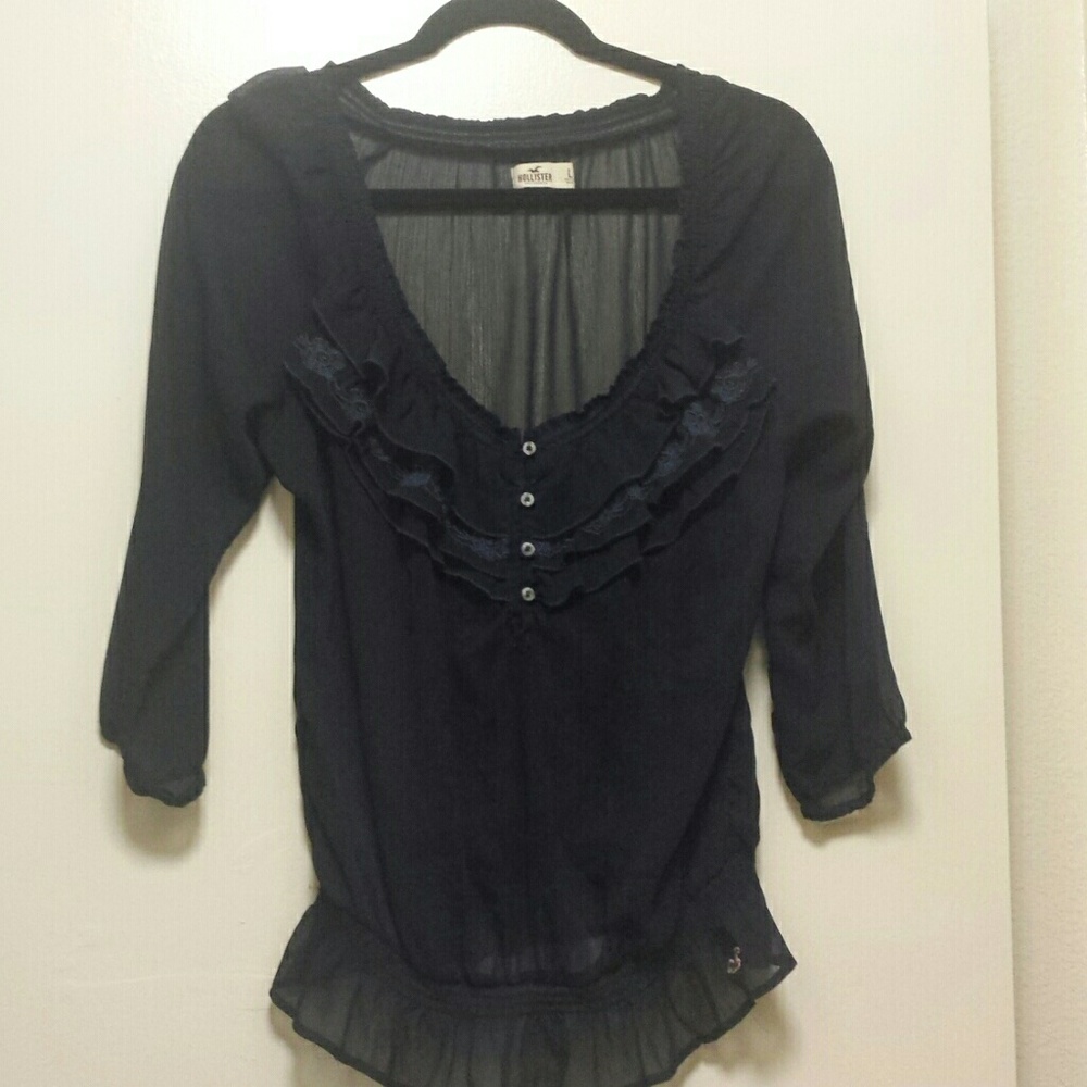 Sheer Hollister Blouse