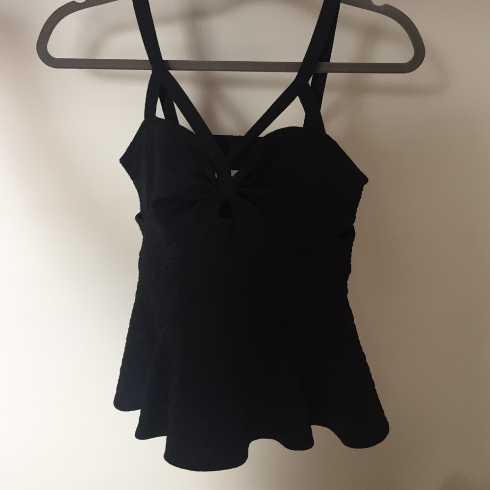 Free People strappy peplum tank