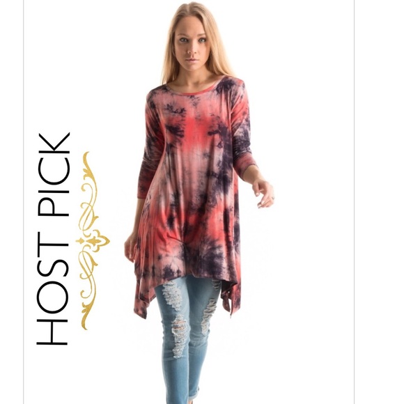Tie Dye Sharkbite Tunic โก๏ธ 2X HP - Picture 2 of 5