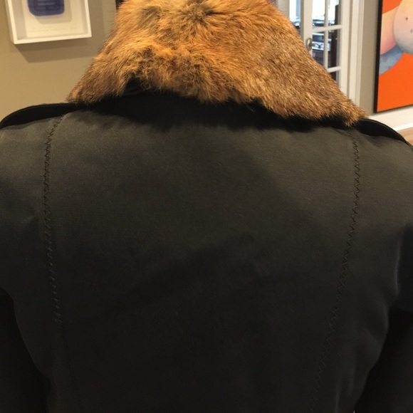 Pinko Made In Italy Coat with Rabbit Fur! - Picture 3 of 4
