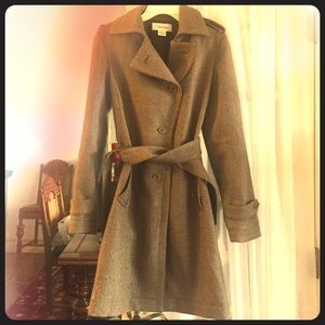 Calvin Klein wool trench jacket